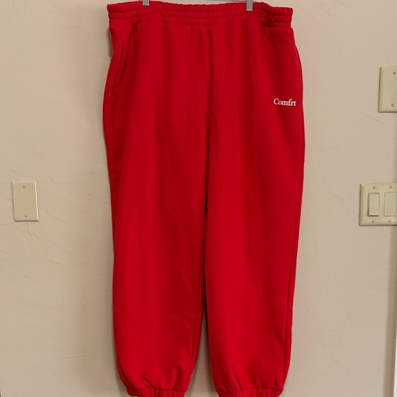 Comfrt Pants - Comfrt Crimson Red Signature Sweats. Never Worn Never Washed. New w/o tags!!!